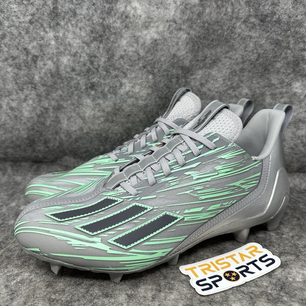 Adidas Adizero 12.0 Flash Football Cleats Mens Size 11.5 Grey Silver IG9573